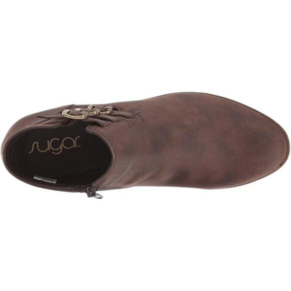 Buckle Block Heel Ankle Booties Size 6.5 - Picture 8 of 10